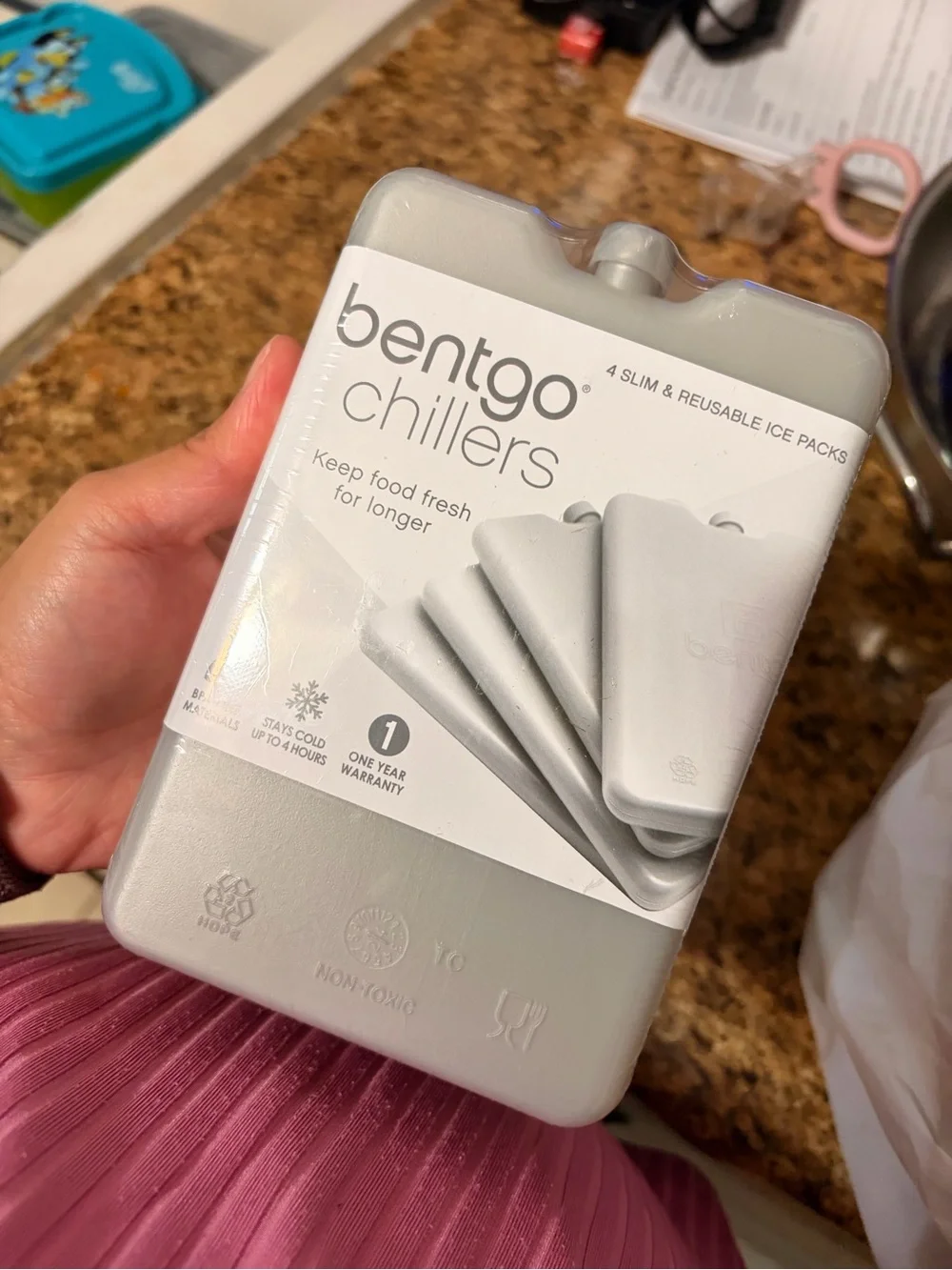 Bentgo Gray Reusable Ice Packs - Set by of 4
